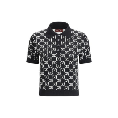 Gucci Black Wool Pattern Shirt