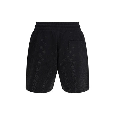 Casablanca Black Cotton Bermuda Shorts