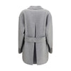 Ermanno Scervino Gray Wool Coat