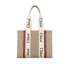 Chloé Beige Linen Tote Bag
