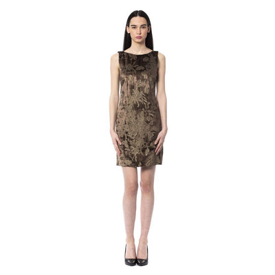 BYBLOS Brown Viscose Casual Dress