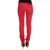 Costume National Multicolor Cotton Skinny Jeans
