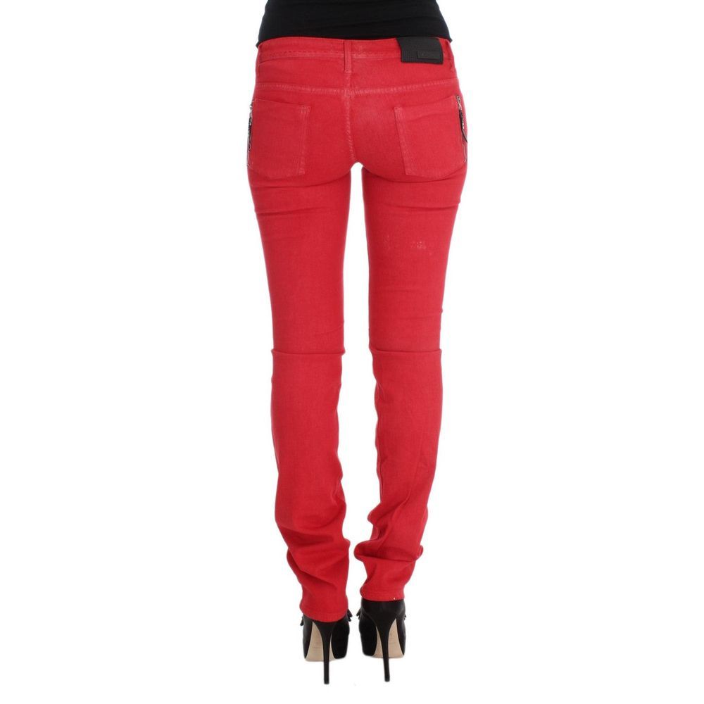 Costume National Multicolor Cotton Skinny Jeans