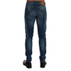 Frankie Morello Blue Cotton Slim Fit Jeans