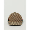 Gucci Beige Cotton And Leather Cap (Baseball Hat)