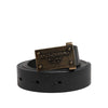 Dolce & Gabbana Black Leather Regular Belt