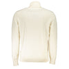 Hugo Boss White Cotton Turtleneck