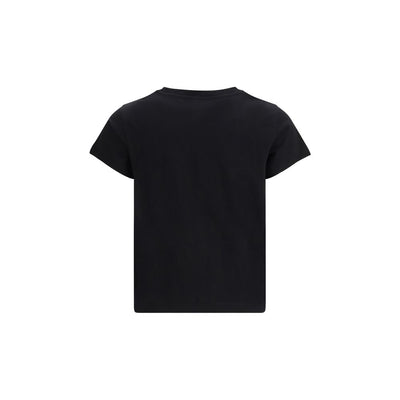 PINKO Black Cotton T-Shirt