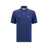 Brunello Cucinelli Blue Cotton Polo Shirt