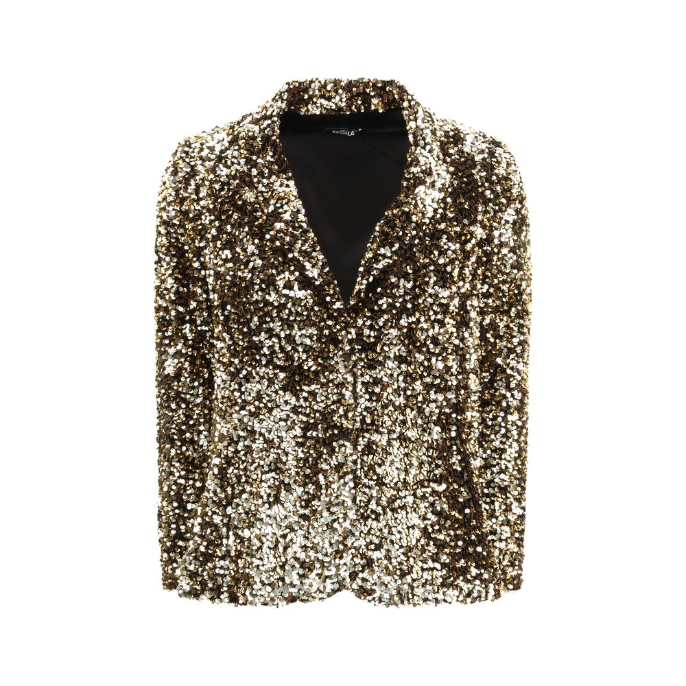 Ella Gold Polyester Bomber