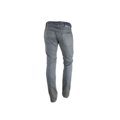 Jacob Cohen Gray Cotton Slim Fit Jeans
