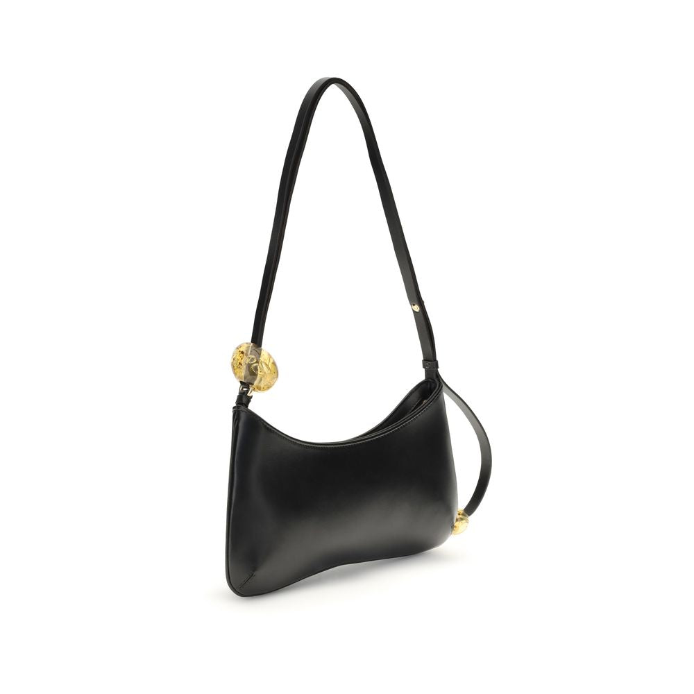 Jacquemus Black Calf Leather Bos Taurus Shoulder Bag