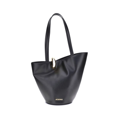Jacquemus Black Calf Leather Bos Taurus Shoulder Bag