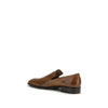 Miu Miu Brown Calf Leather Bos Taurus Slip-On Loafers