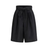 Valentino Black Wool Bermuda Shorts