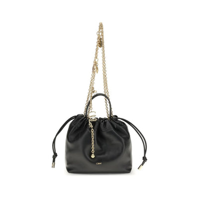 Chloé Black Calf Leather Bos Taurus Shoulder Bag
