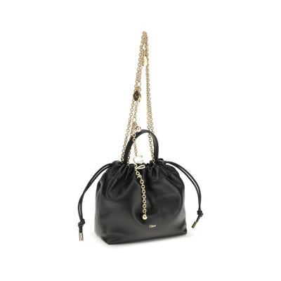 Chloé Black Calf Leather Bos Taurus Shoulder Bag
