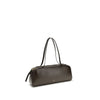 Khaite Brown Calf Leather Bos Taurus Shoulder Bag