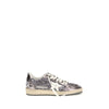 Golden Goose Gray Calf Leather Bos Taurus Low Top Sneakers