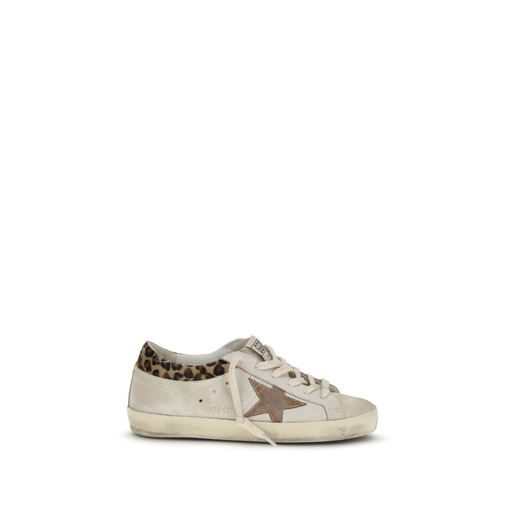 Golden Goose White Calf Leather Bos Taurus Low Top Sneakers
