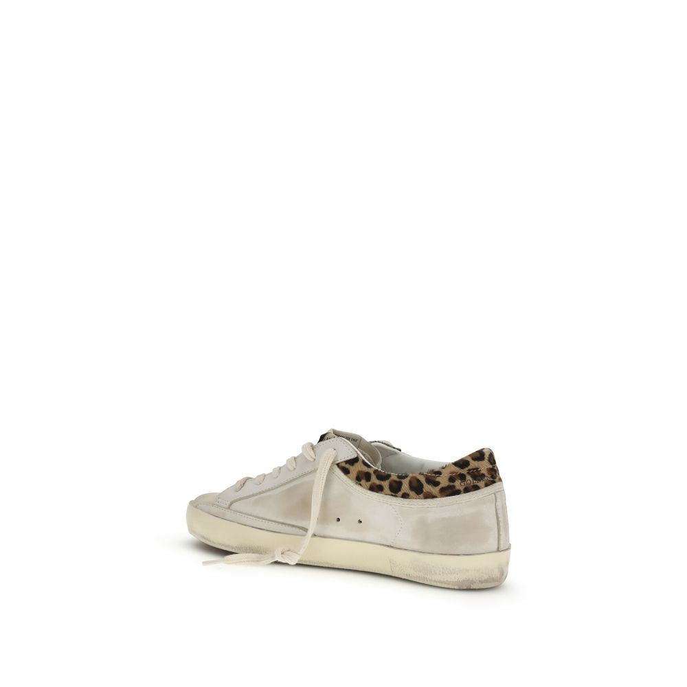 Golden Goose White Calf Leather Bos Taurus Low Top Sneakers