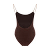 Oséree Brown Metal One-Piece Swimsuit