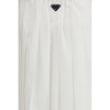 Prada White Cotton Long Skirt