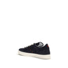 Kiton Blue Calf Leather Bos Taurus Low Top Sneakers