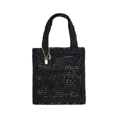Chloé Black Raffia Raffia Bag