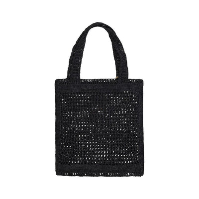 Chloé Black Raffia Raffia Bag