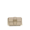 PINKO Beige Calf Leather Bos Taurus Shoulder Bag