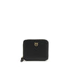 PINKO Black Calf Leather Bos Taurus Wallet