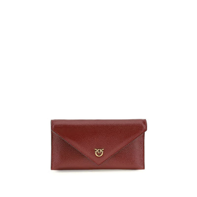 PINKO Bordeaux Calf Leather Bos Taurus Handbag