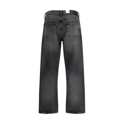 Sunflower Black Cotton Relaxed Fit Jeans