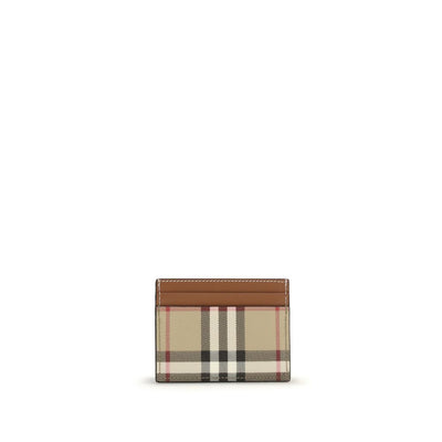 Burberry Beige Calf Leather Bos Taurus Wallet