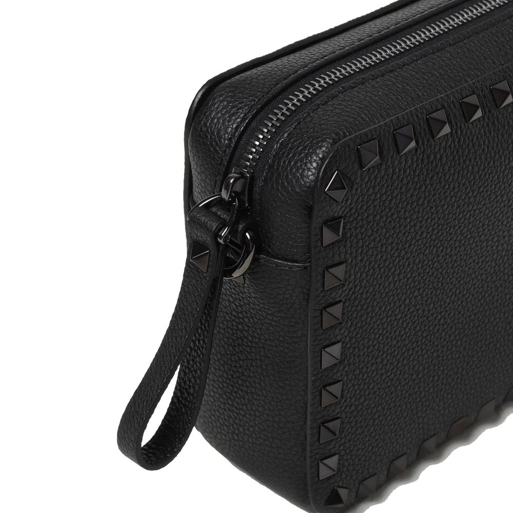 Valentino Garavani Black Calfskin Shoulder Bag