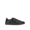 Valentino Garavani Black Leather Low Top Sneakers