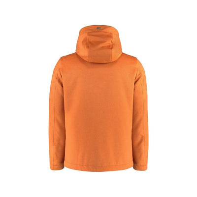 Herno Orange Cashmere Full-Length Jacket