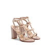 Valentino Garavani Beige Calfskin Platform Sandals