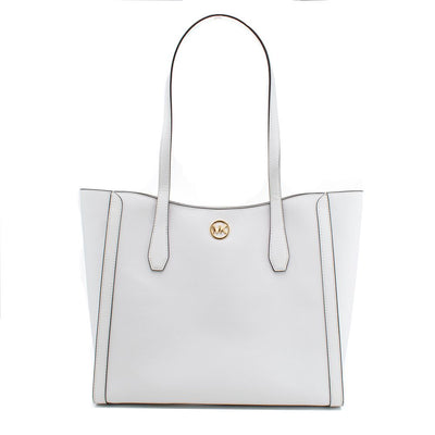 Michael Kors White Canvas Tote Bag