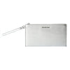 Michael Kors Gray Leather Clutch Bag