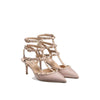 Valentino Garavani Beige Calfskin Platform Pumps