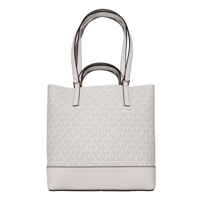 Michael Kors White Leather Tote Bag