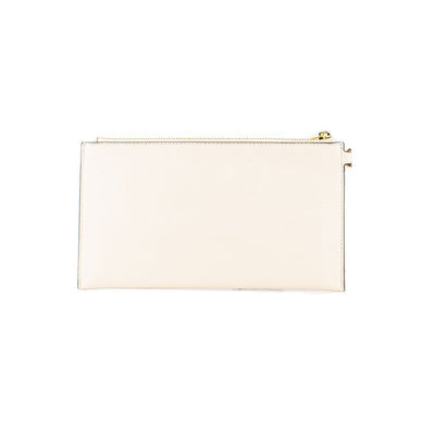 Michael Kors Beige Leather Clutch Bag
