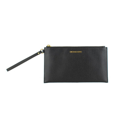 Michael Kors Black Leather Clutch Bag