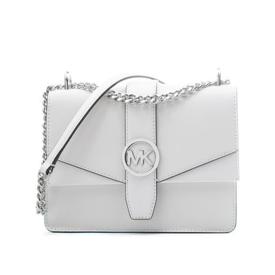 Michael Kors White Leather Shoulder Bag