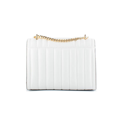 Michael Kors White Leather Shoulder Bag