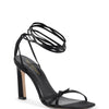 Dee Ocleppo Black Satin Strap-On Sandals