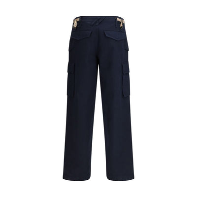 Burberry Blue Cotton Cargo Pants