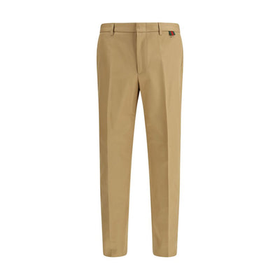 Gucci Beige Cotton Casual Pants